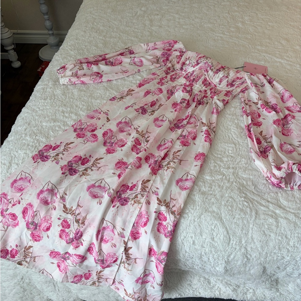 Hello Molly Blush Pink Floral Dress